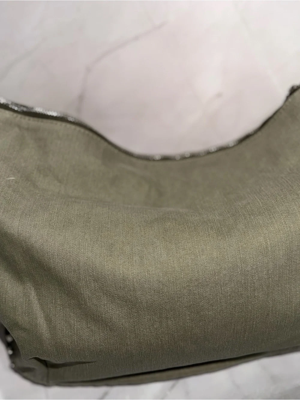 Fashion Olive Green Chain-Handle Hobo Shoulder Bag